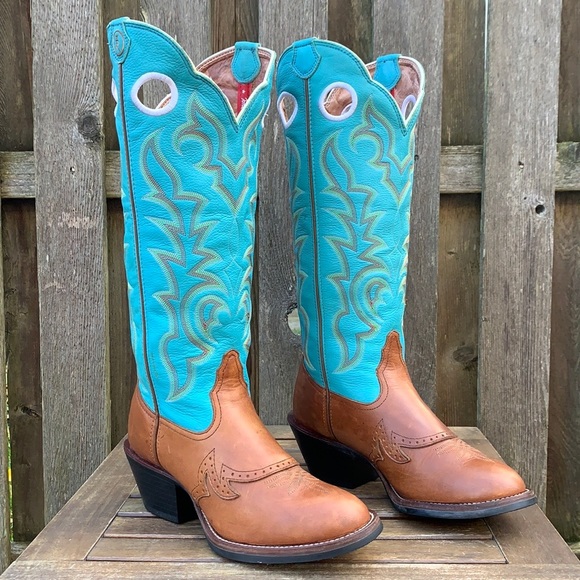 TONY LAMA Buckaroo 3R Tall Knee High Cowgirl Cowboy Western Boots, Size 9.5 - Picture 4 of 9